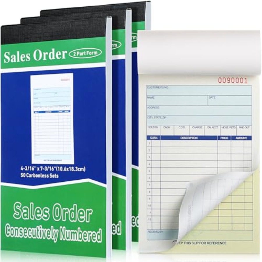Carbon Copy Book - 3 Pads Sales Order Books 2
