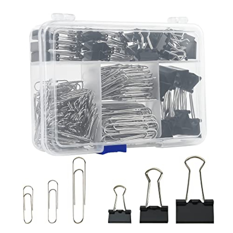 Binder Clip Assorted - Assorted Size Binder Clips and Jumbo