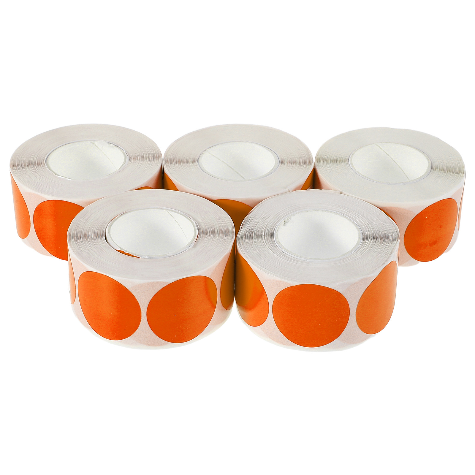 Sticker Label Roll - 5 Rolls Round Sticker Labels Blank