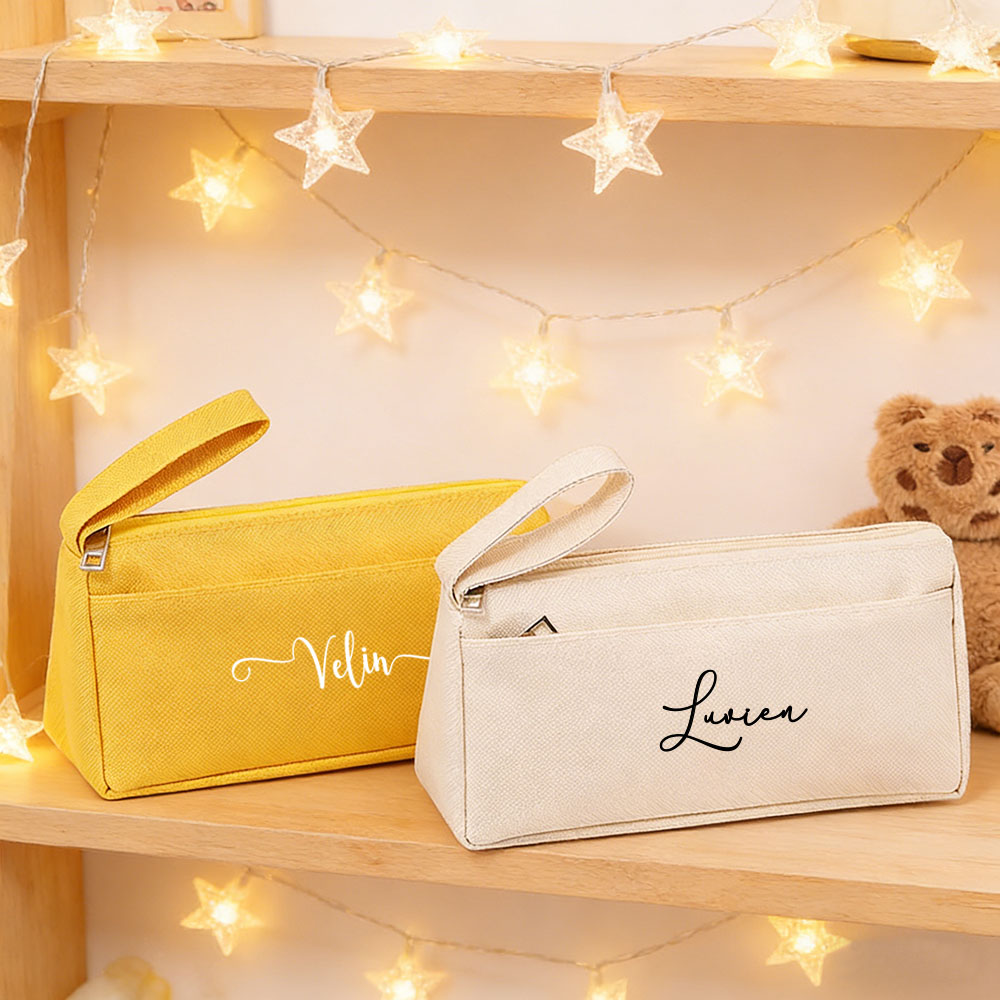 Stationery Office - Personalized double-layer pencil bag,large-capacity customized,simple pencil