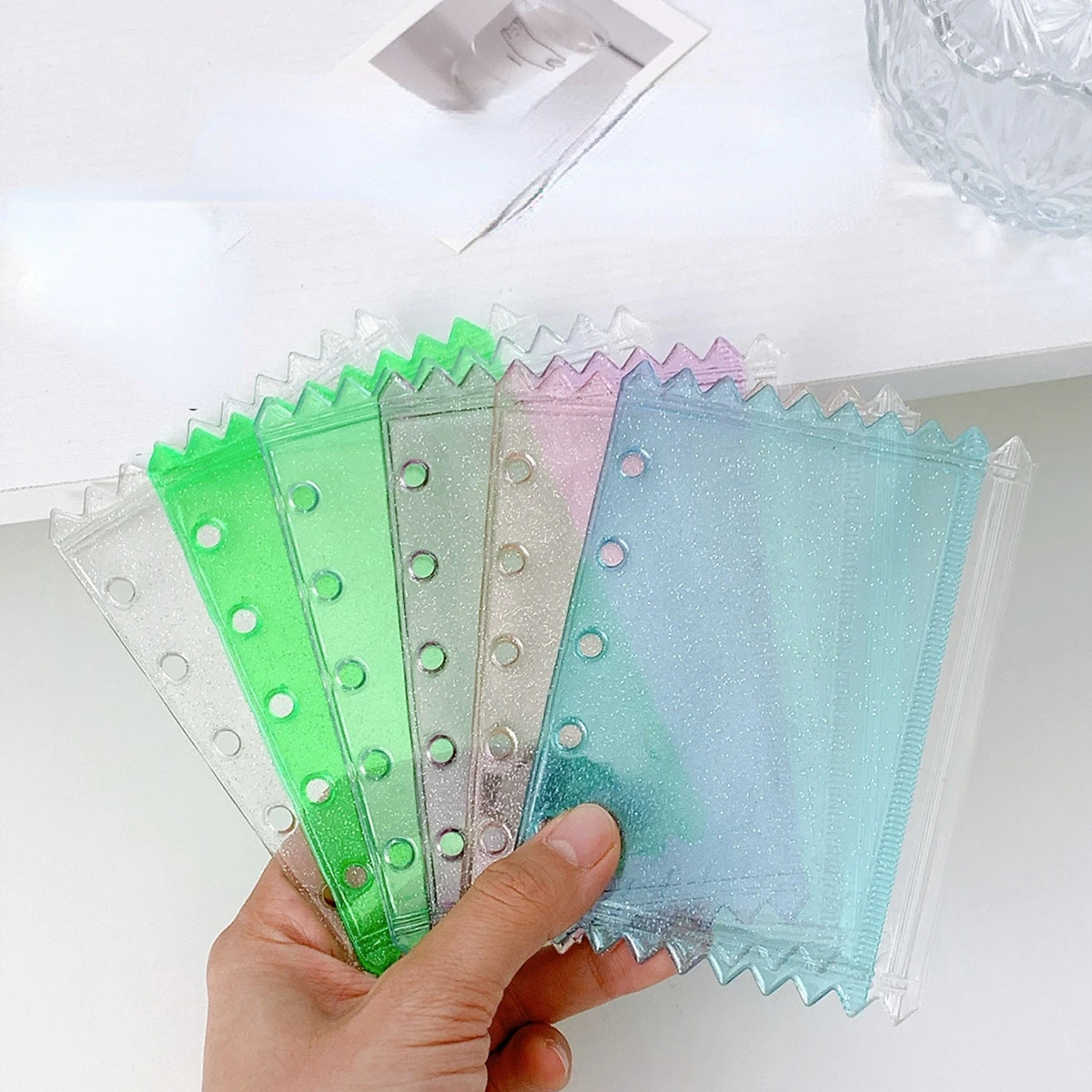 Portfolio Folder Zip - M5 5Holes Candy Collorful Binder Pockets