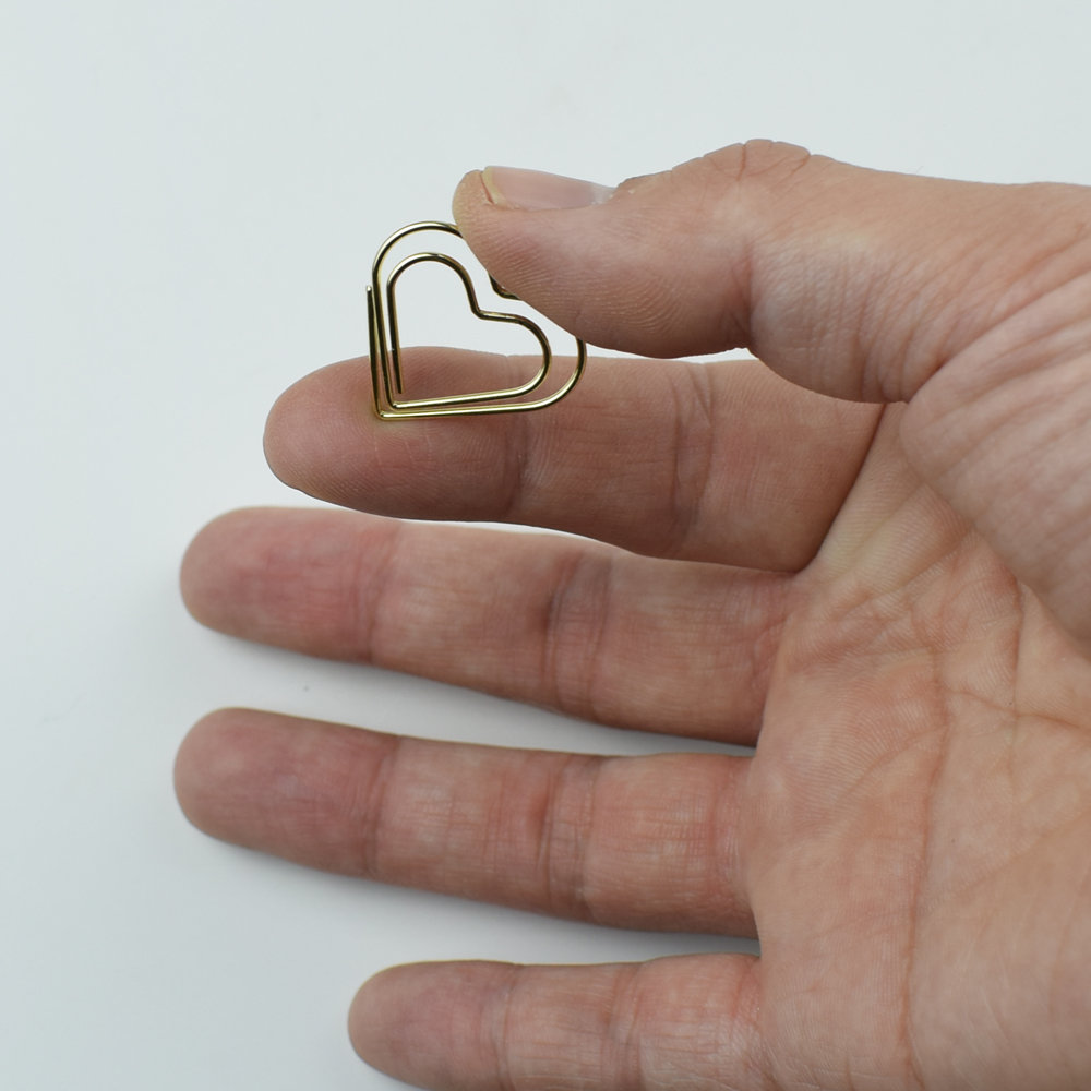 12-Piece Set Heart Paper Clips - Binder Clip Assorted review and price