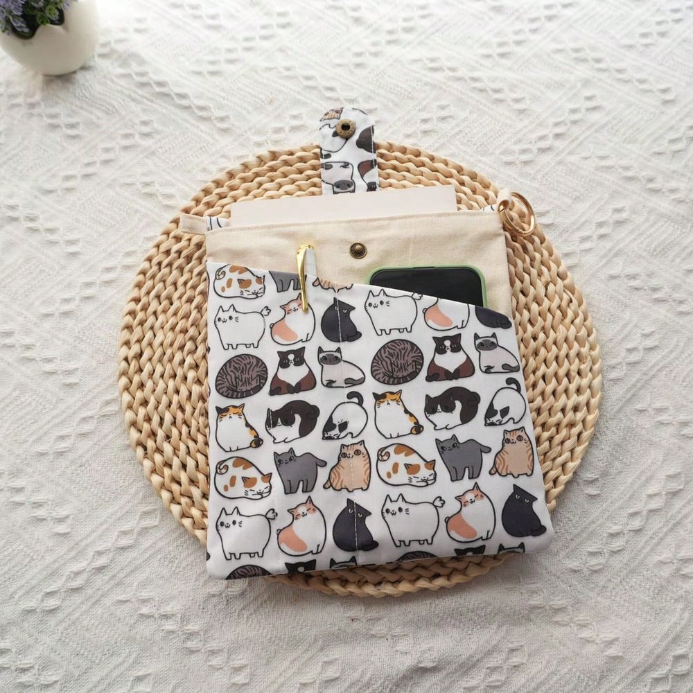 1PC Mellow Cat Canvas Book Bag - Ideal Stationery & Office Supply review and price