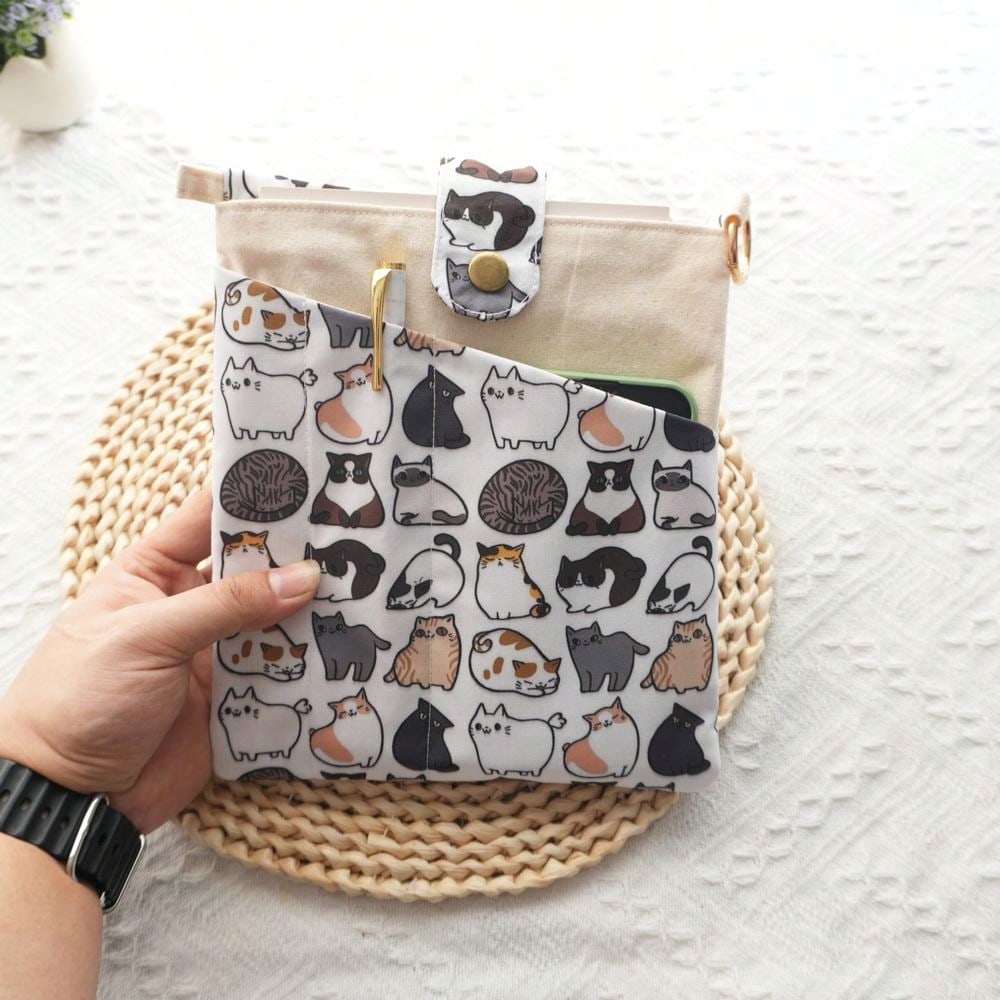 1PC Mellow Cat Canvas Book Bag - Ideal Stationery & Office Supply review and price