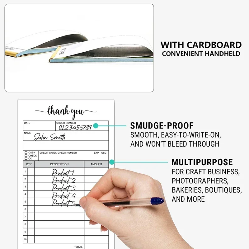 Business Sales Invoice Receipt - Carbon Copy Book review and price