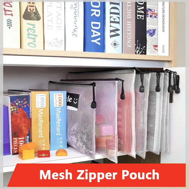 A3/A4/A5/A6 Mesh Zipper Pouch  - Portfolio Folder Zip review and price