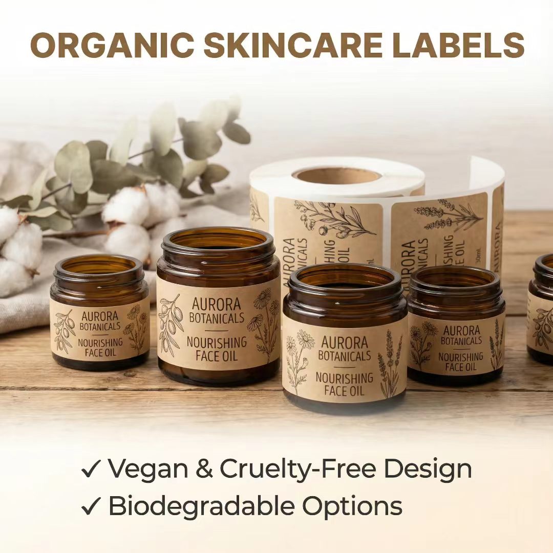 Custom Eco-Friendly Kraft Pape - Sticker Label Roll review and price