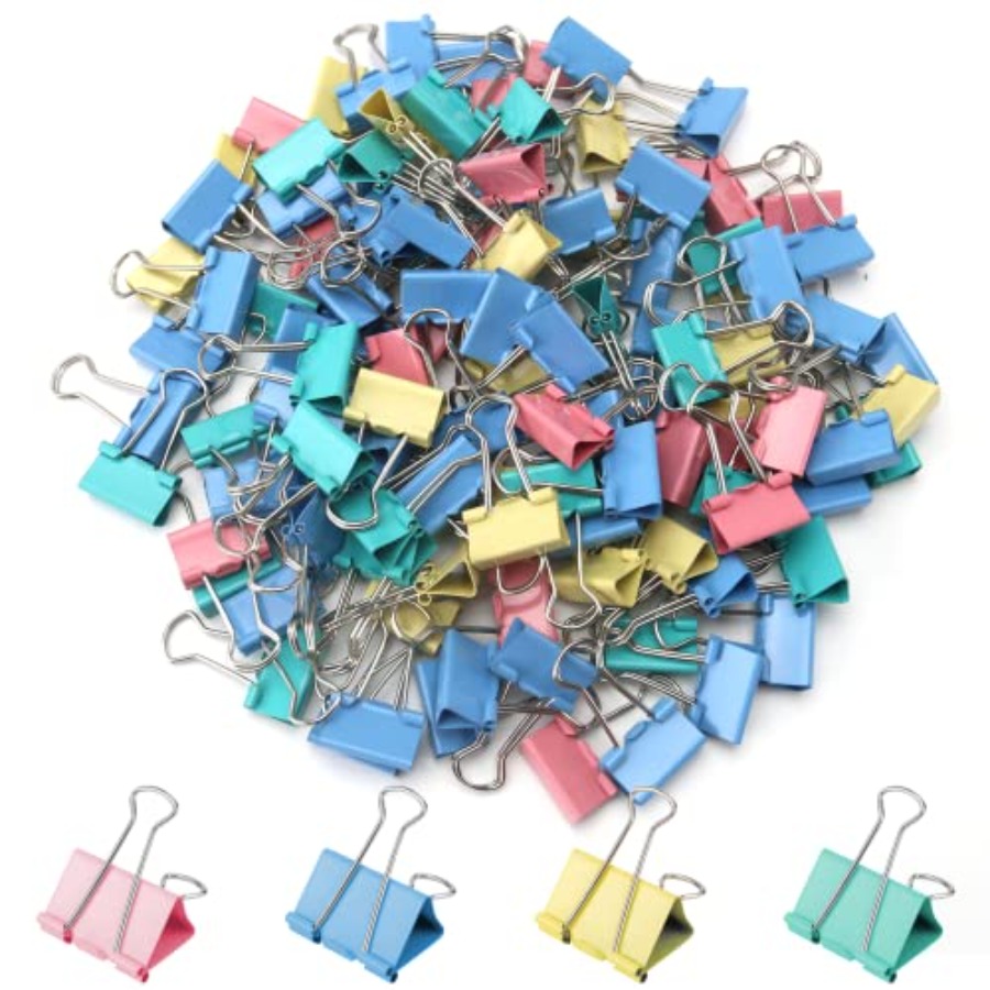 120 Pack Binder Clips 0.75 Inc - Binder Clip Assorted review and price