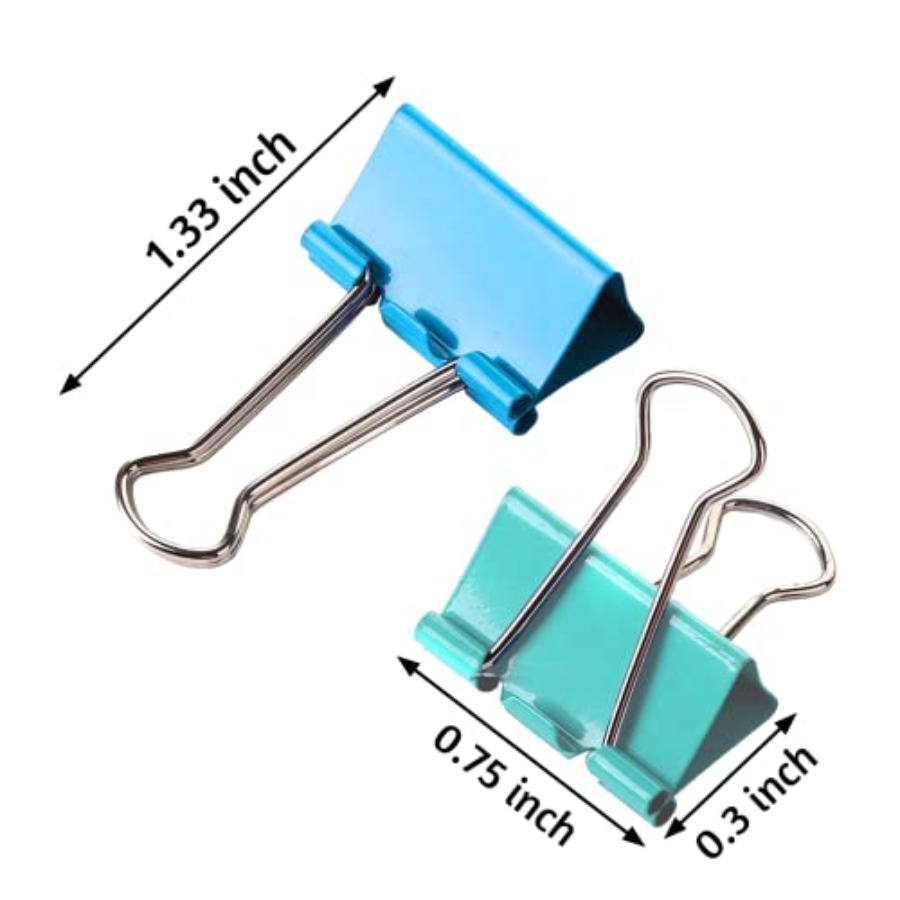 120 Pack Binder Clips 0.75 Inc - Binder Clip Assorted review and price