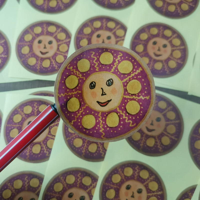 100PCS 2-15cm Customized LOGO  - Sticker Label Roll review and price