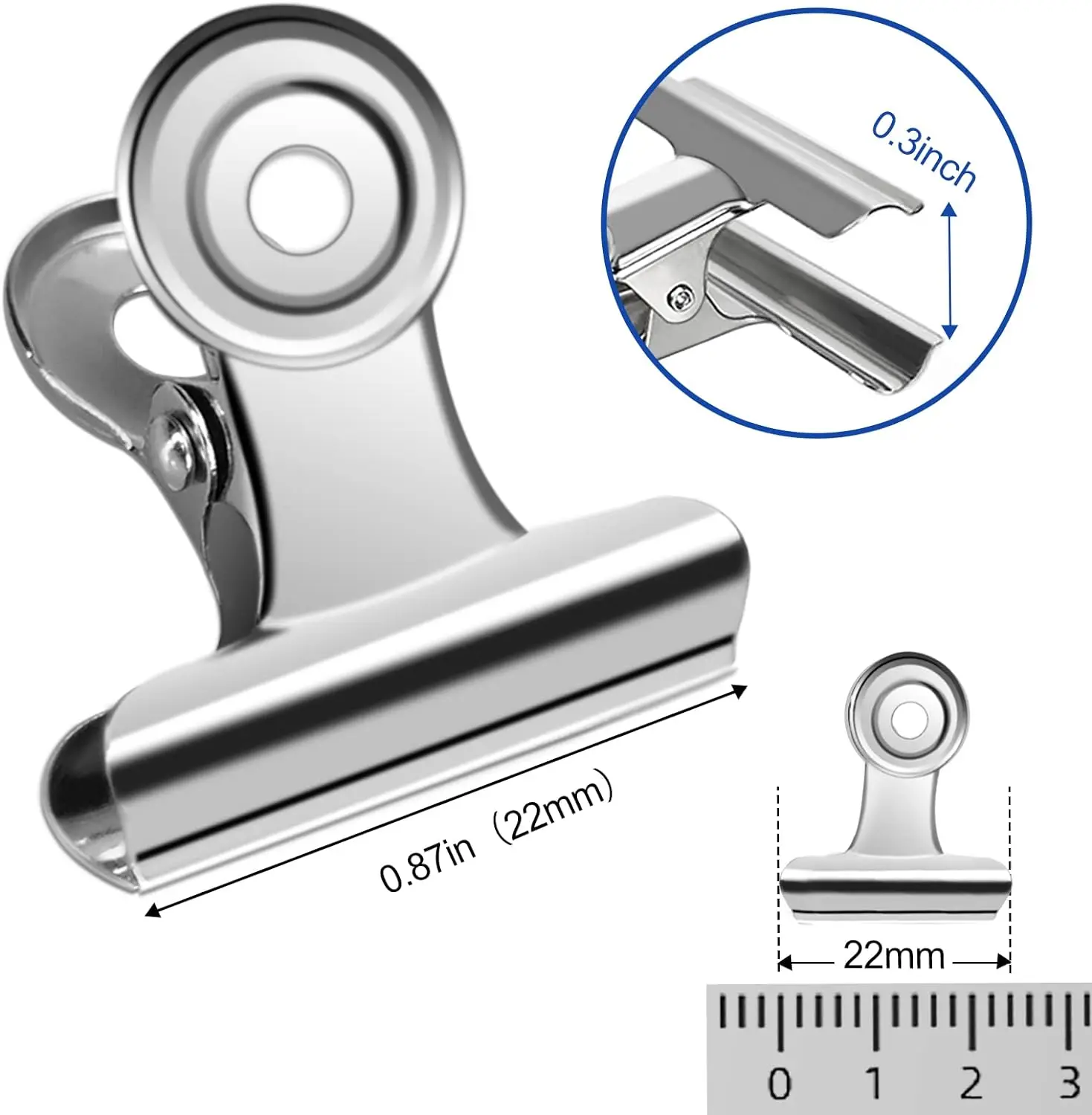 40/20PCS  Set Mini 21x23mm Met - Binder Clip Assorted review and price