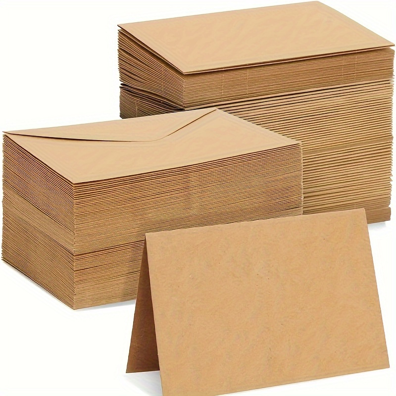 50/100pcs Kraft Paper Envelope - Letter Envelope Kraft review and price