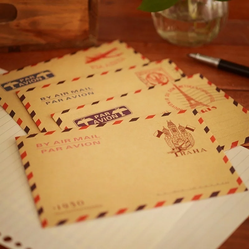 10pcs 9.7*7.5cm  Retro Popular - Letter Envelope Kraft review and price