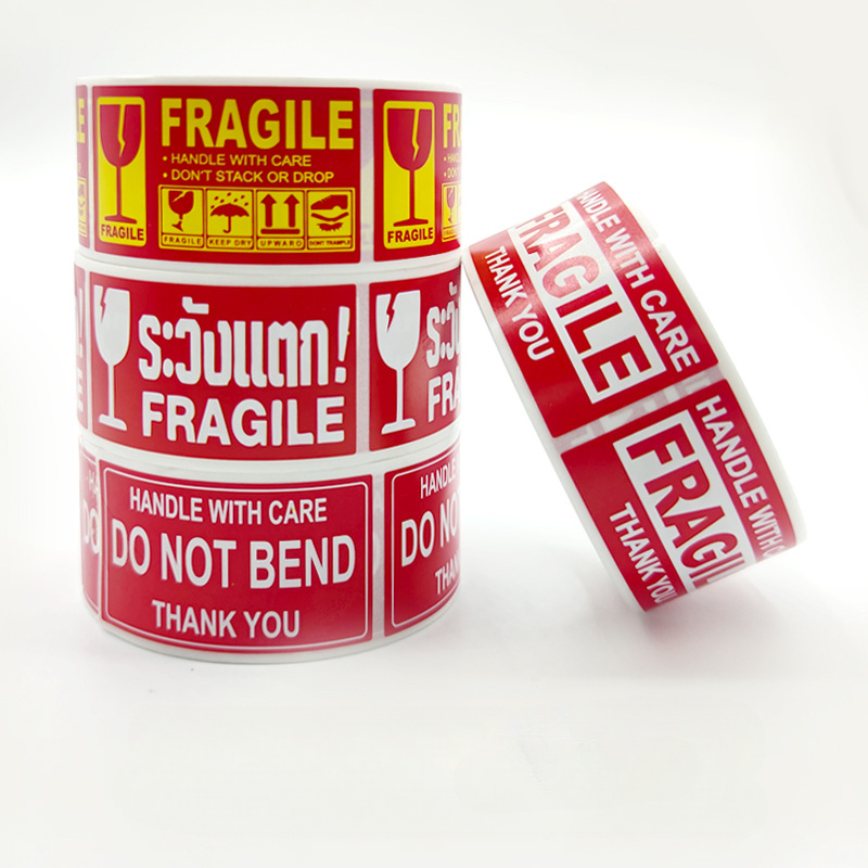 250Paste/Roll Fragile English  - Sticker Label Roll review and price