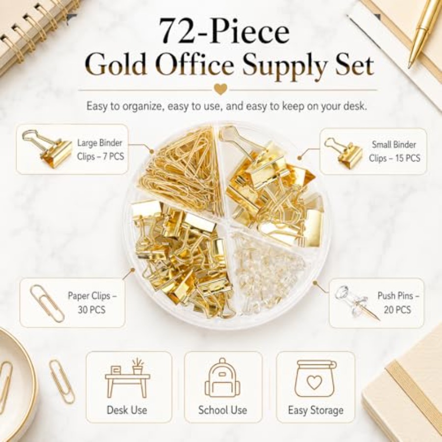 Paper Binder and Clips Set, Me - Binder Clip Assorted review and price