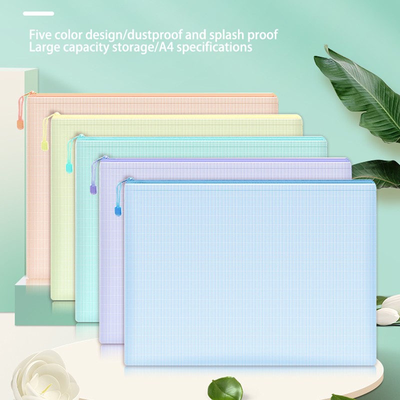 5pcs Mesh Zipper Pouch Documen - Portfolio Folder Zip review and price