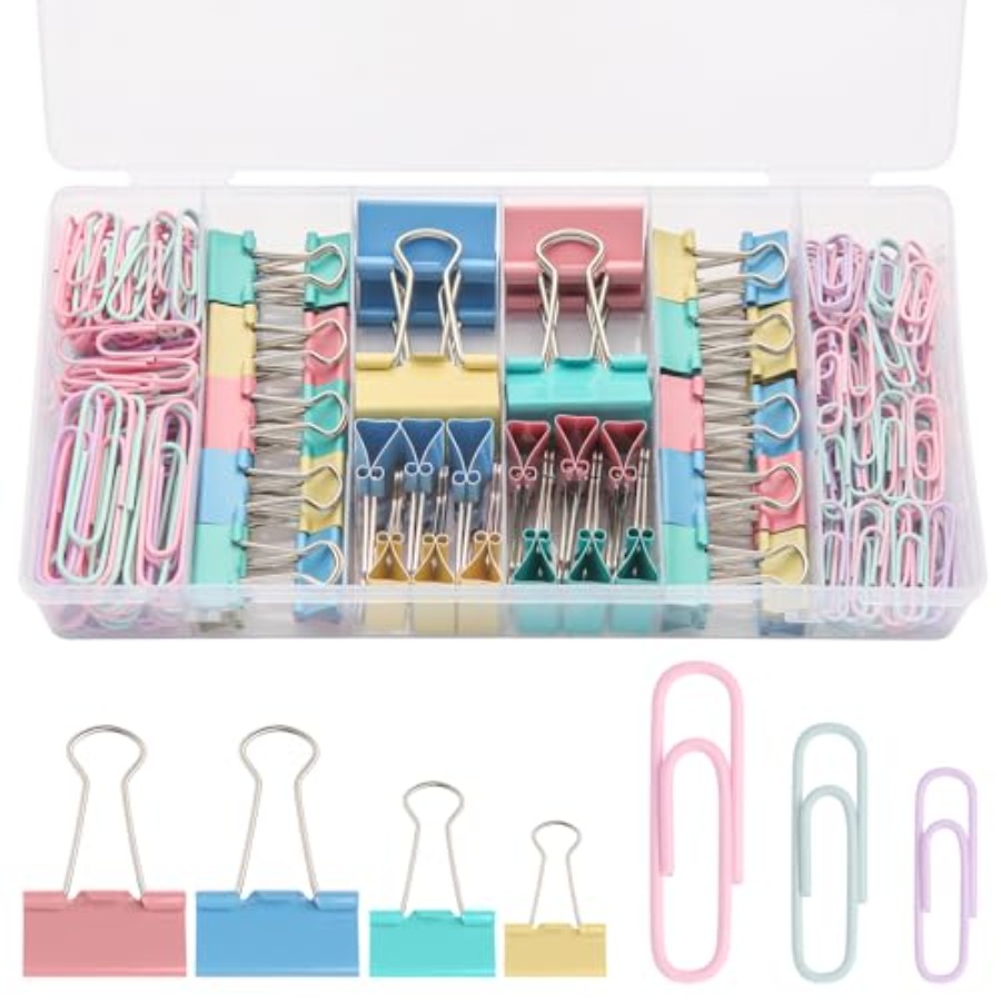 240PCS Colored Assorted Size P - Binder Clip Assorted review and price