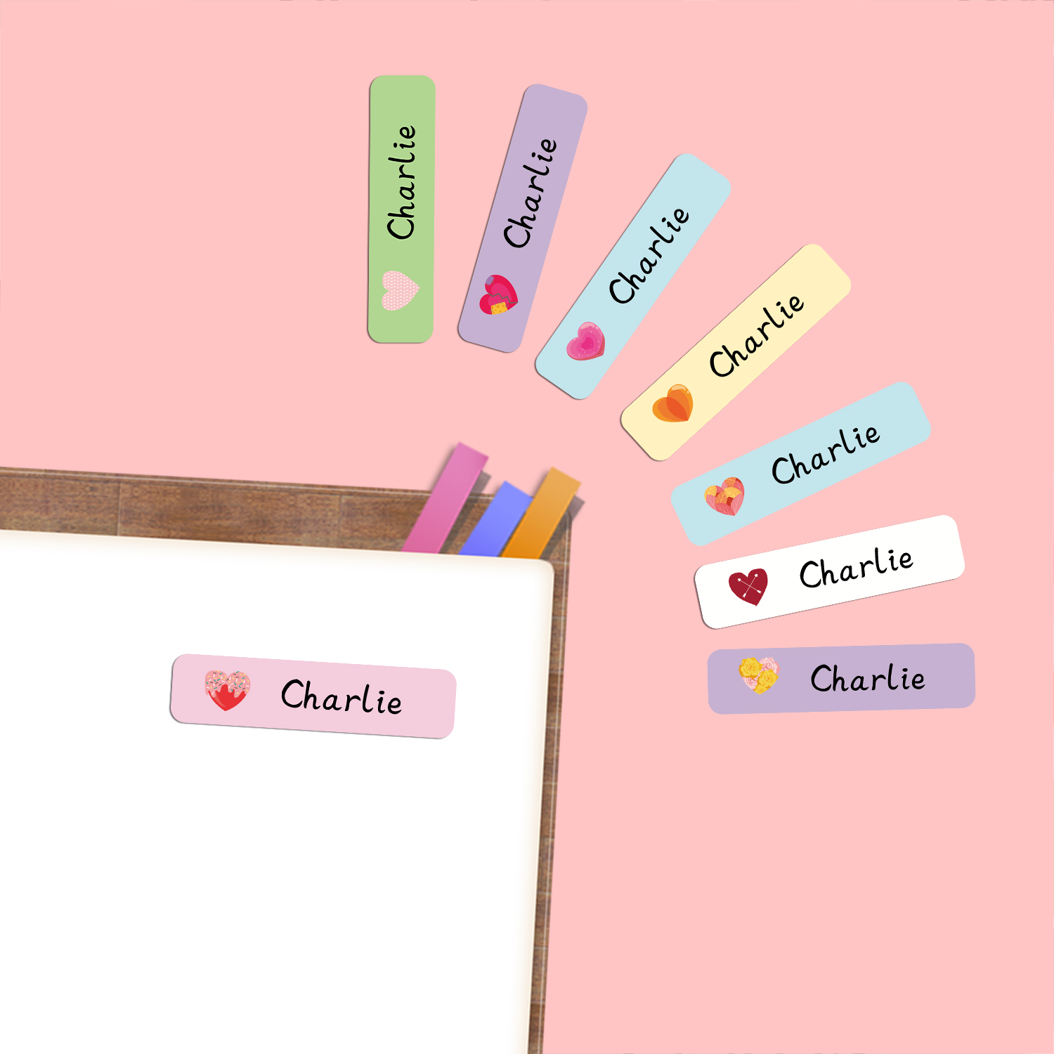 Personalized Heart Shape Name  - Stationery Office review and price