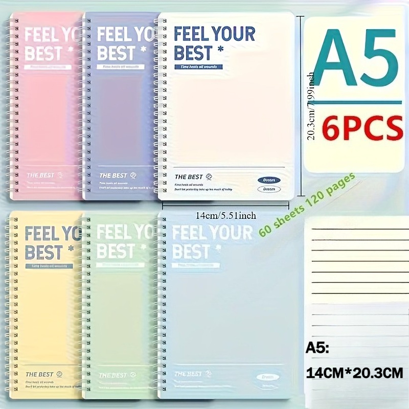 6pcs Spiral Notebook, Simple A - Graph Paper Pad review and price
