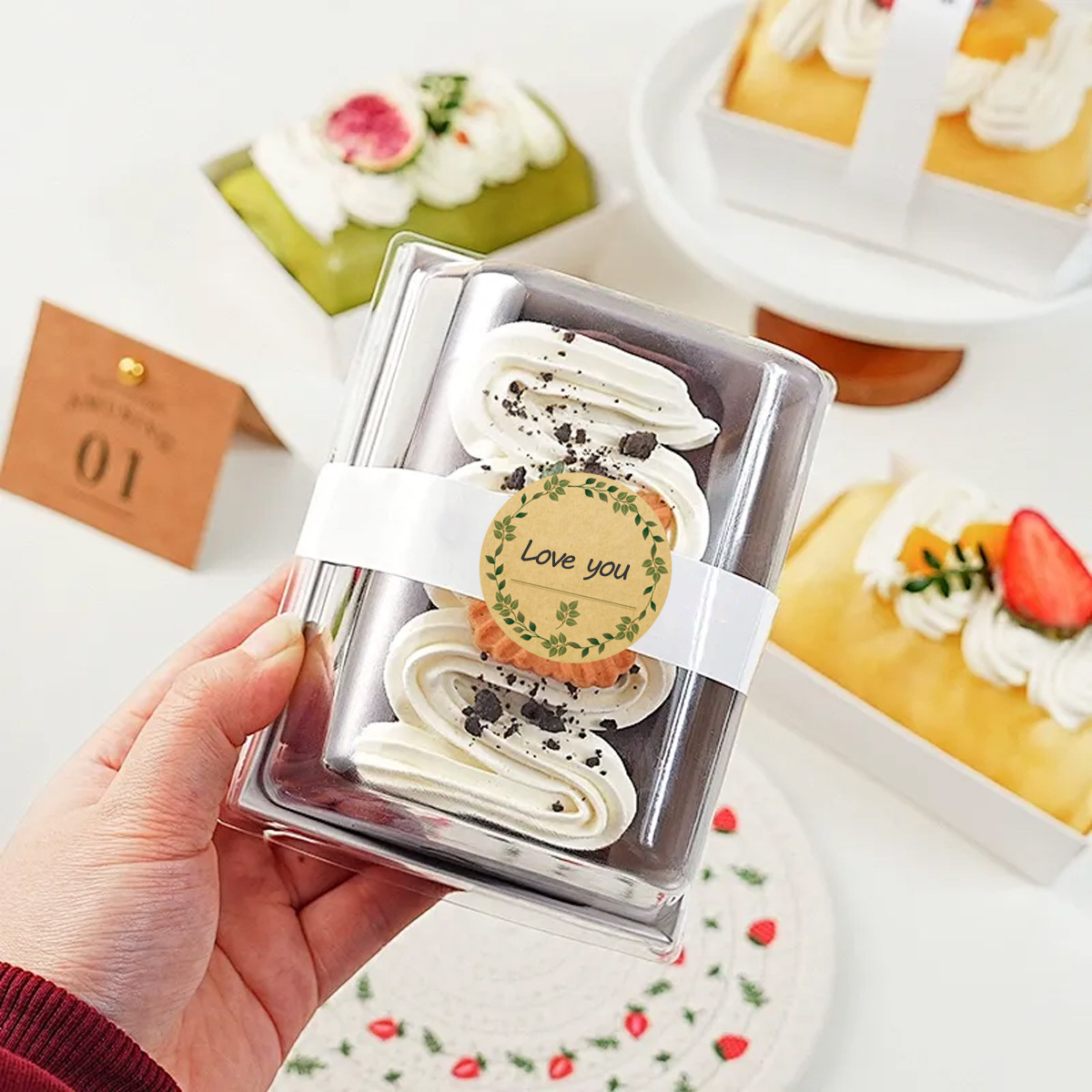 JCAC 500pcs/roll Blank Writabl - Sticker Label Roll review and price