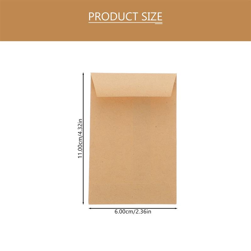100Pcs Small Kraft Seed Envelo - Letter Envelope Kraft review and price