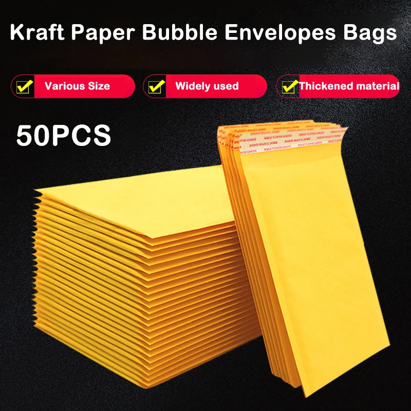 50PCS Kraft Paper Bubble Maile - Letter Envelope Kraft review and price