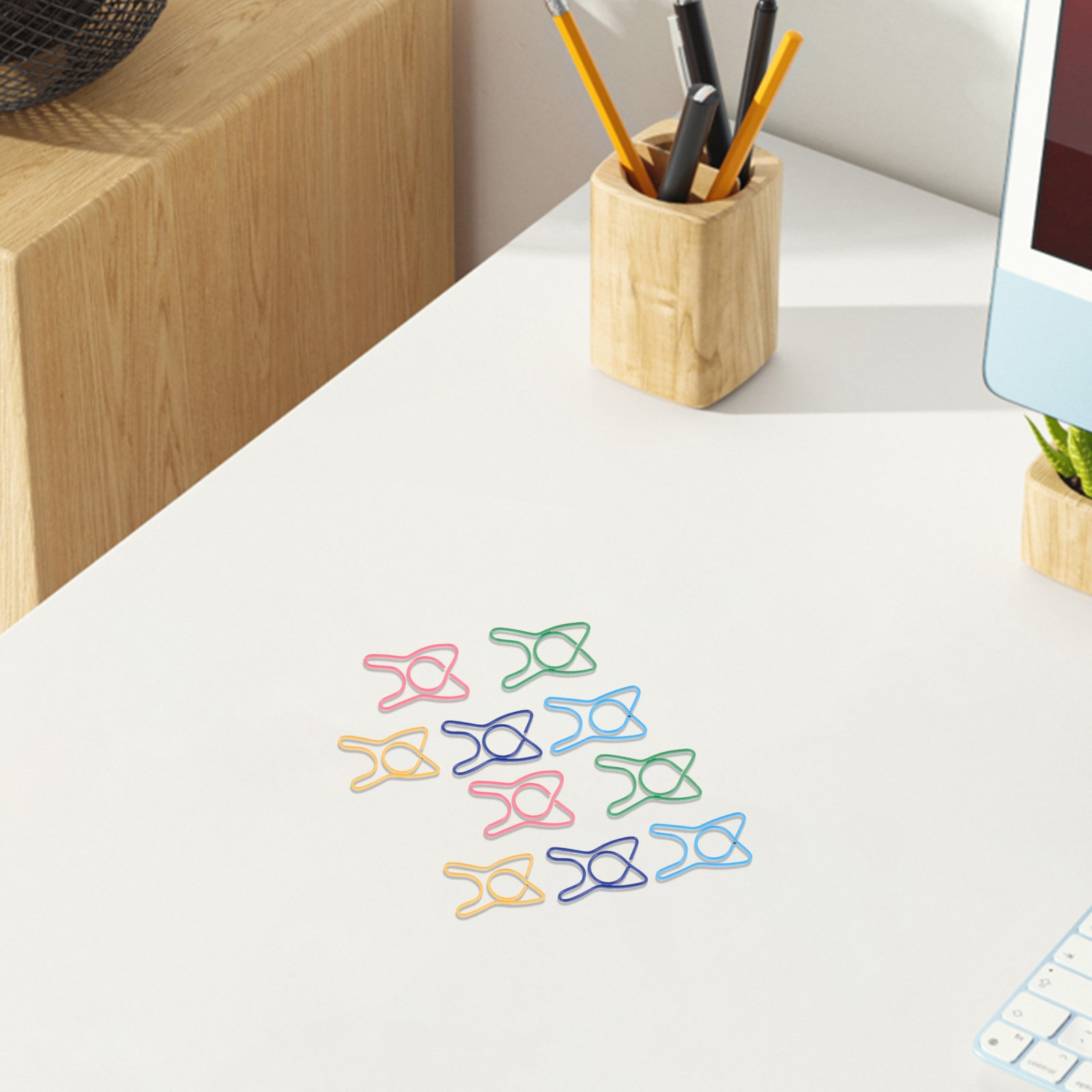 100Pcs Colorful Tooth Shaped P - Binder Clip Assorted review and price