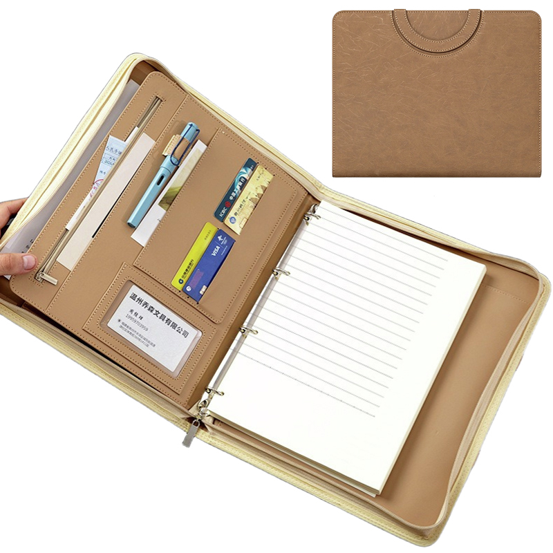Multifunctional A4 PU Leather  - Binder Clip Assorted review and price