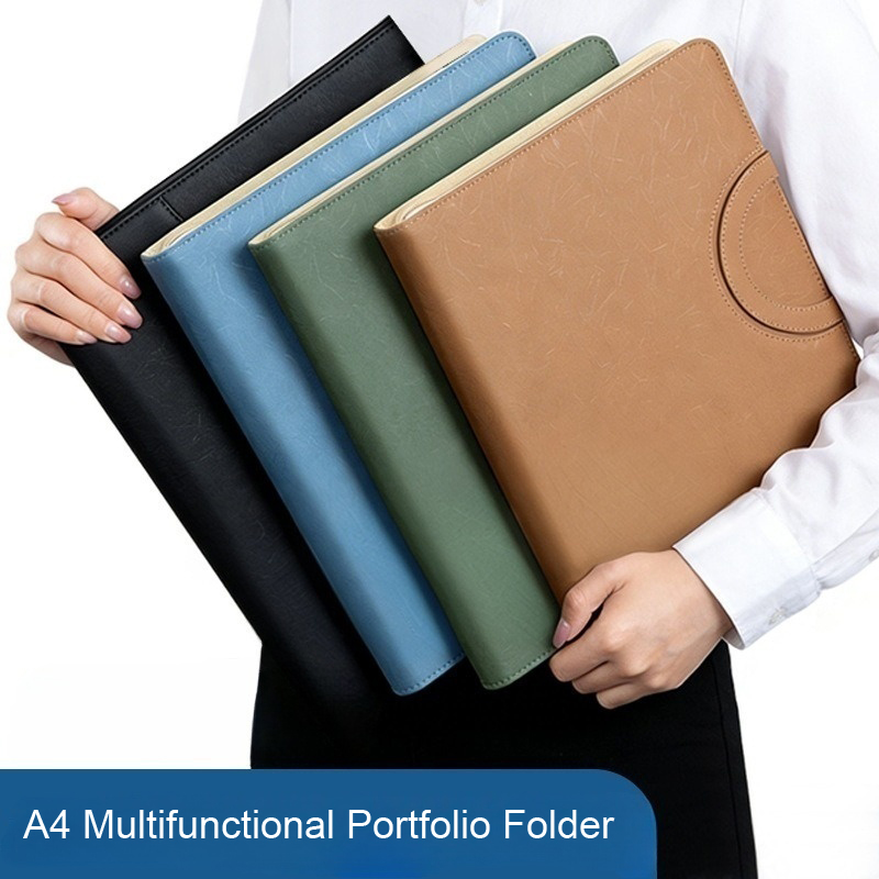 Multifunctional A4 PU Leather  - Binder Clip Assorted review and price
