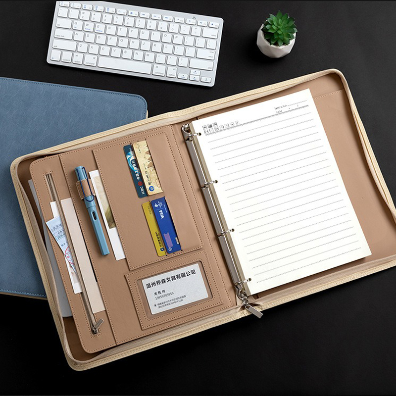 Multifunctional A4 PU Leather  - Binder Clip Assorted review and price