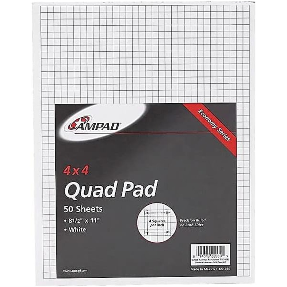 Quad Ruled Graph Paper Pad 8.5 - Graph Paper Pad review and price