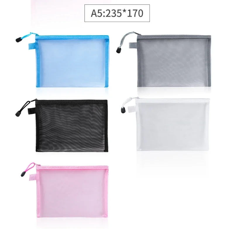 1Pcs A4/A5/A6 Mesh Zipper Pouc - Portfolio Folder Zip review and price