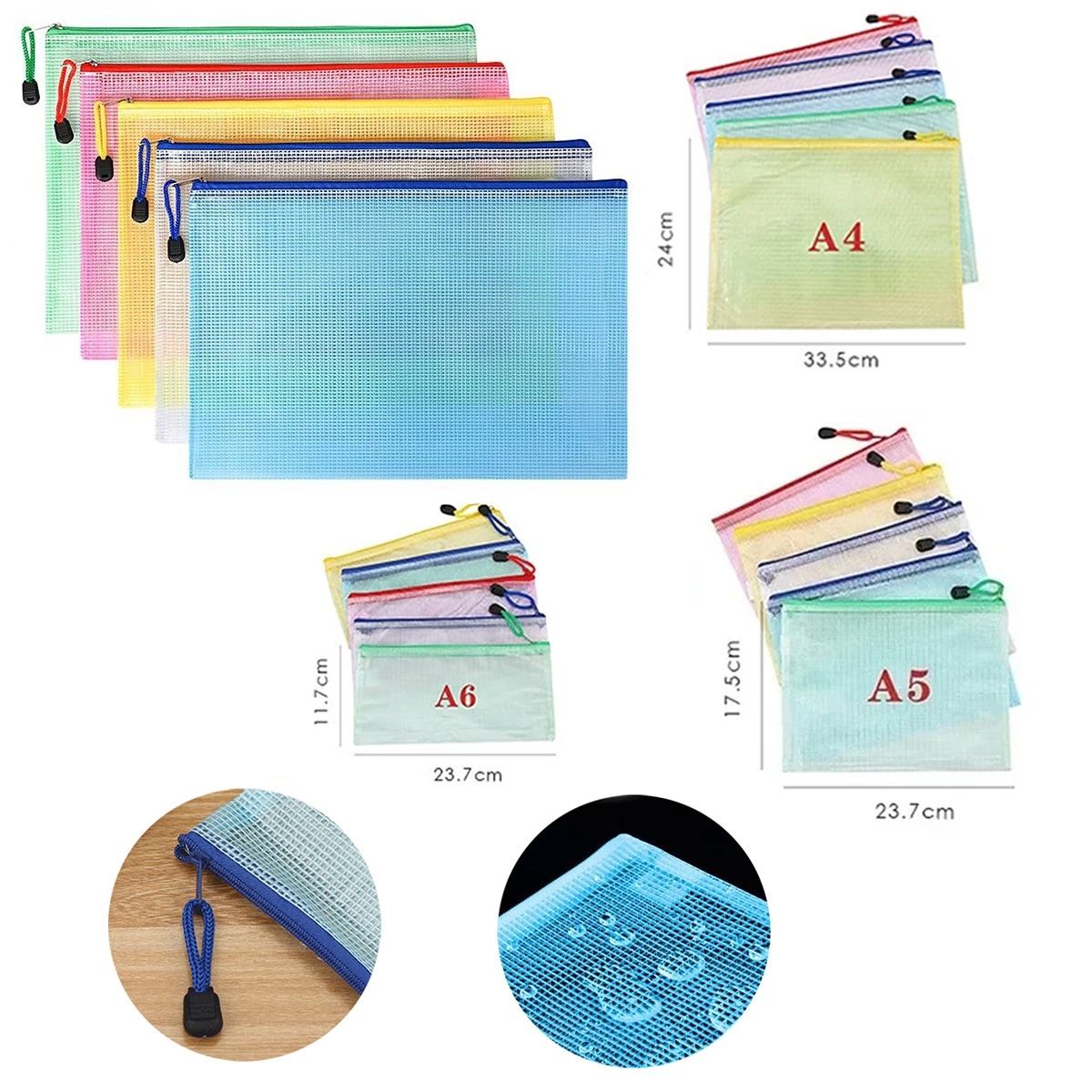 5/20/50/100PC Stationery Stora - Portfolio Folder Zip review and price