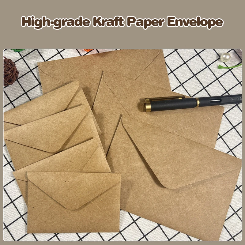 50pcs Kraft Brown Paper Envelo - Letter Envelope Kraft review and price