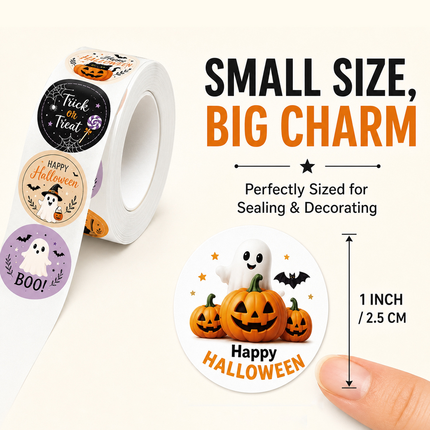 500pcs Per Roll Halloween Graf - Sticker Label Roll review and price